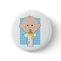 Baby Bottle Boy buttons by mariabellimages Baby Bottle Boy buttons