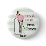 Baby Bottle- Girl Button