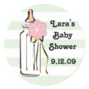 Baby Bottle- Girl Gift Label stickers by MissNNick Baby Bottle- Girl Gift Label stickers