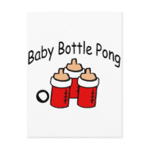 Baby Bottle Pong Postcards