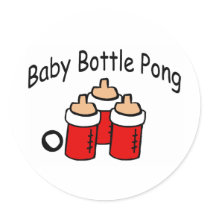 Baby Bottle Pong Sticker