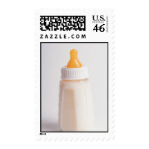 Baby Bottle Postage Stamps