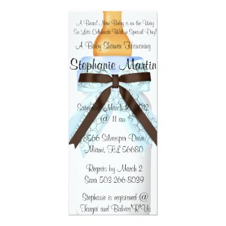 Baby Bottle Shower Invitation