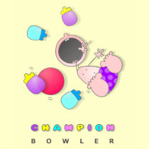 Baby Bowler 01 t-shirts