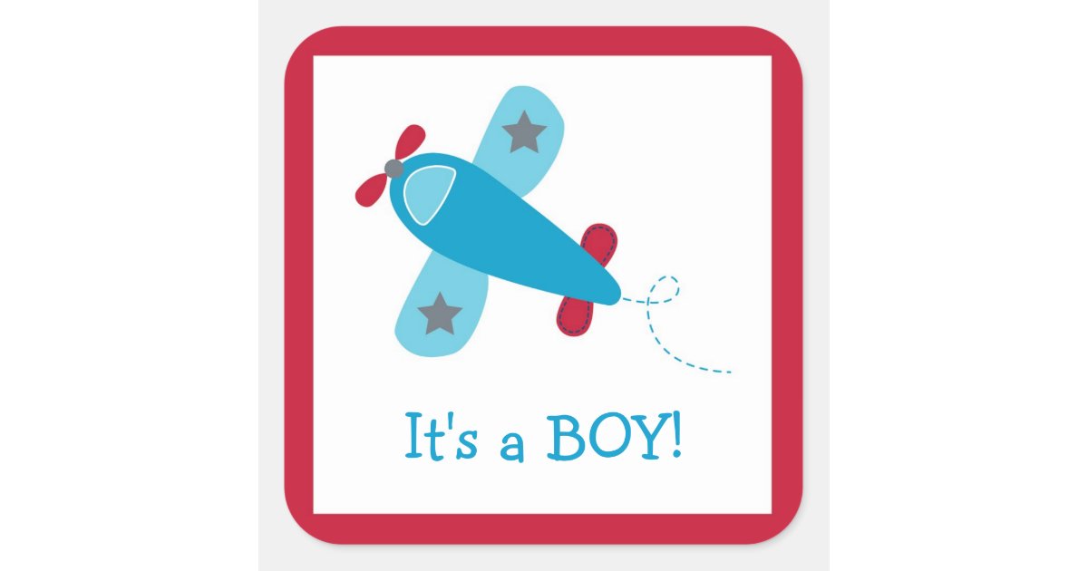 Baby Boy Airplane Stickers Zazzle