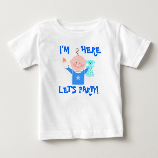 Baby Boy Announcement / Arrival TShirt Zazzle