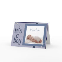 Baby Boy announcement Card - Customized by aslentz Baby Boy announcement Card - Customized