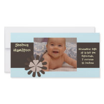 baby boy announcement photo card photo cards