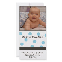 baby boy announcement photo card photo cards by cute4kids baby boy announcement photo card photo cards