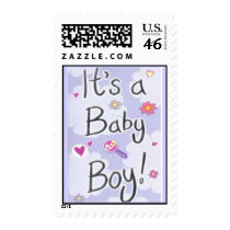 Baby Boy Announcement Postage postage