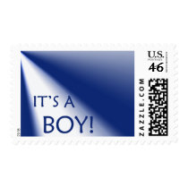 Baby boy announcement stamp by aslentz Baby boy announcement stamp