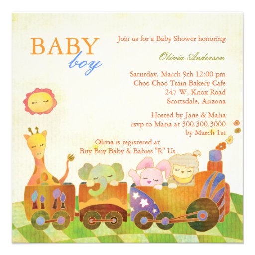 Baby boy Baby Shower Invitations