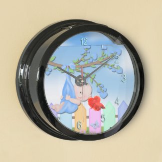 Baby Boy - Backyard Aqua Clock