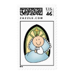 Baby Boy Baptism Postage Stamps