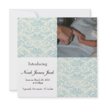 Baby Boy Birth Announcement