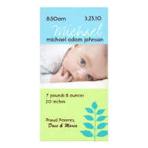 Baby Boy Birth Announcement Photo Cards