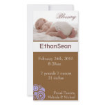 Baby Boy Birth Announcement Photo Card