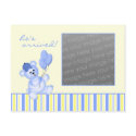 Baby Boy Birth Announcement postcards by AJsGraphics Baby Boy Birth Announcement postcards