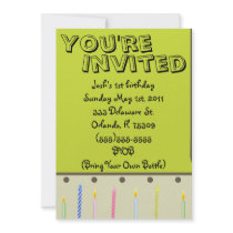baby boy birthday card invitaion custom invitations