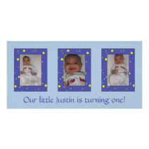 Baby Boy Birthday Photocard