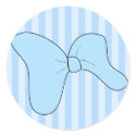 Baby Boy Blue Bow Sticker by pooja1008 Baby Boy Blue Bow Sticker