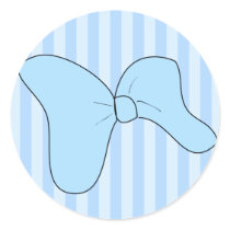 Baby Boy Blue Bow Sticker