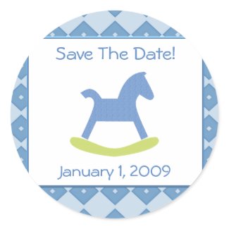 Baby Boy
Blue & Yellow Rocking Horse Stickers sticker