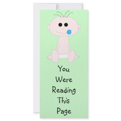 Baby Boy Bookmark Template Rack Card Design by superdumb
