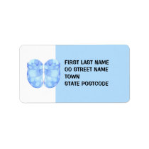 Baby Boy Booties Address Label labels