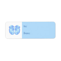 Baby Boy Booties small Gift Tag Label labels