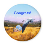 Baby boy congratulations refrigerator magnet