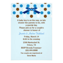 Baby Boy Couple's Baby Shower Invitation