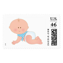 Baby Boy Crawling postage by Maria_K_Bell Baby Boy Crawling postage
