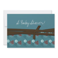 Baby Boy Cupcake Invitation invitation