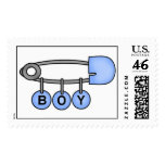 Baby Boy Diaper Pin postage