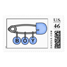 Baby Boy Diaper Pin Postage