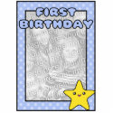 Baby Boy First Birthday Photo Template photo sculptures by mariannegilliand Baby Boy First Birthday Photo Template photo sculptures