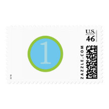 Baby Boy First Brithday Stamps