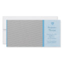 Baby Boy Footprints Photo Birth Announcement photo cards