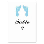 "Baby Boy Footprints" Tablecard Table Cards