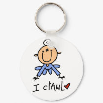 Baby Boy I Crawl Tshirts and Gifts keychains