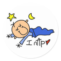 Baby Boy I Nap Stickers by stick_figures Baby Boy I Nap Stickers