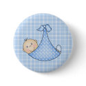 Baby Boy in Blanket buttons by new_baby Baby Boy in Blanket buttons