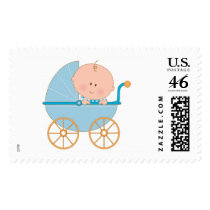 Baby Boy in Carriage Stamps