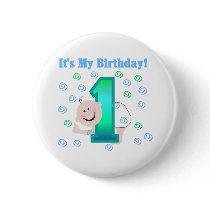 Baby Boy It's My 1st Birthday buttons by kids_birthdays Baby Boy It's My 1st Birthday buttons
