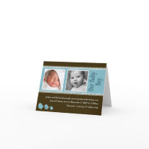Baby Boy New Announcement Card by EventfulCards Baby Boy New Announcement Card