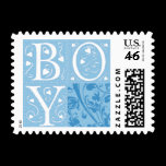 Baby Boy New Baby Announcement Stamps