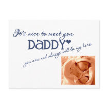 baby boy (nice to meet you) postcard (CUSTOM) by semperfisweethearts baby boy (nice to meet you) postcard (CUSTOM)