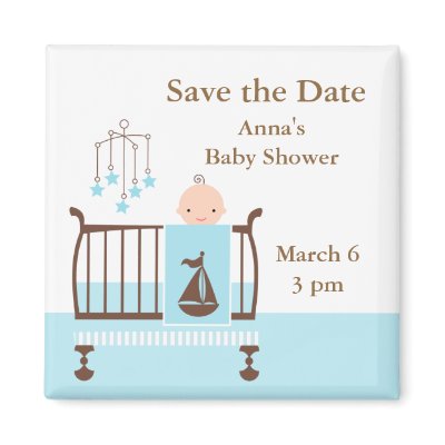 Baby Boy Nursery Refrigerator Magnet by heartlocked