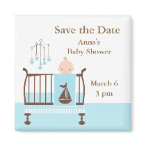 Baby Boy Nursery Refrigerator Magnet